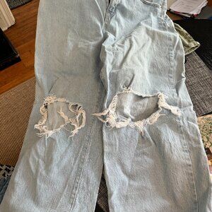 Wild Fable washed out distressed jeans